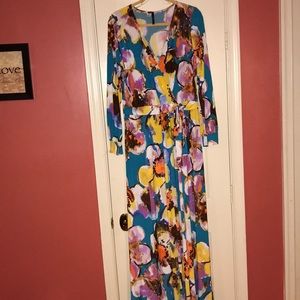 Beautiful wrap flower maxi  dress from FTF